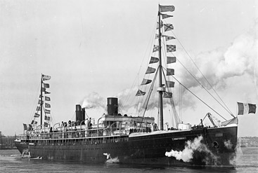 Брод Ла Тураин, који су Жижићи отпутоваилу у Америку